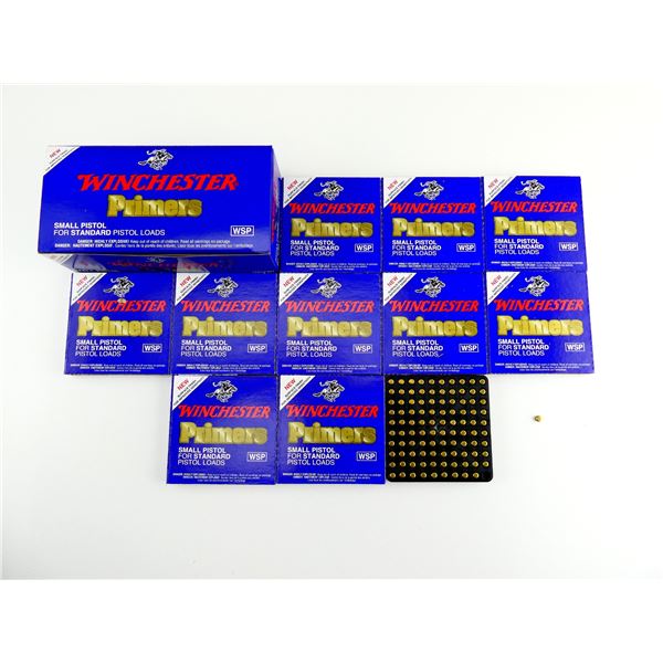 WINCHESTER NO. WSP SMALL PISTOL PRIMERS LOT
