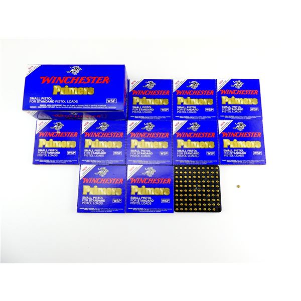 WINCHESTER NO. WSP SMALL PISTOL PRIMERS LOT