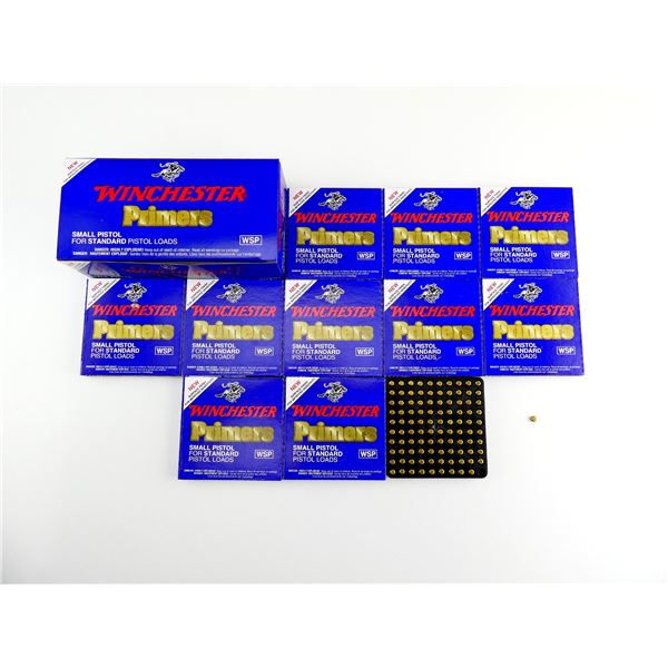 WINCHESTER NO. WSP SMALL PISTOL PRIMERS LOT