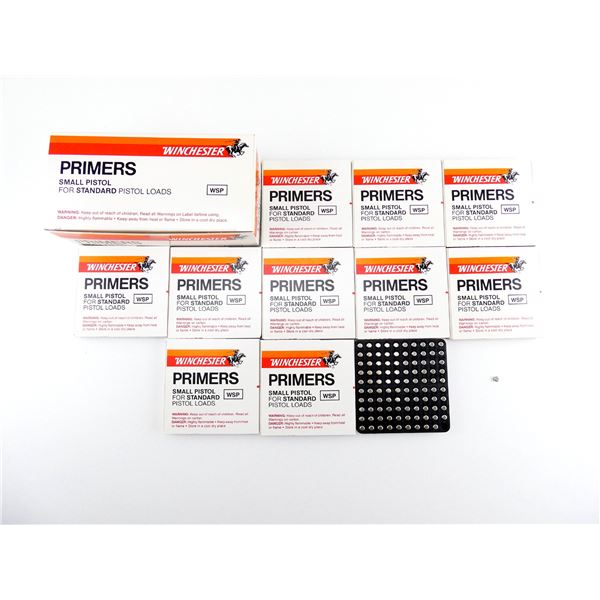WINCHESTER NO. WSP SMALL PISTOL PRIMERS LOT