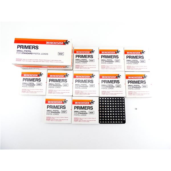 WINCHESTER NO. WSP SMALL PISTOL PRIMERS LOT