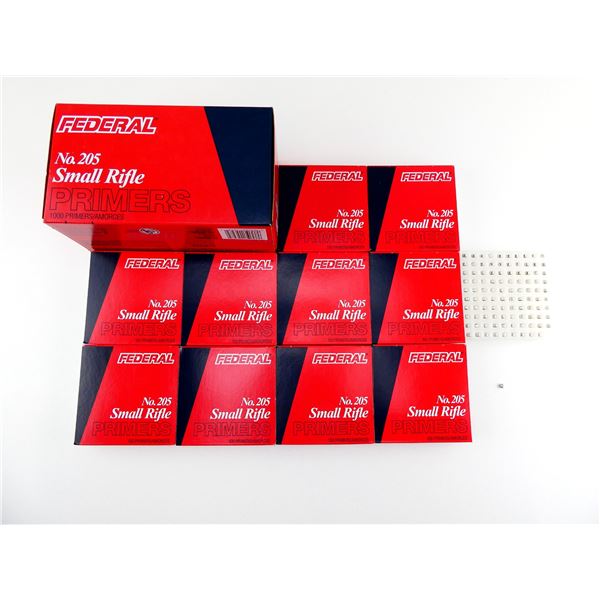 FEDERAL NO. 205 SMALL RIFLE PRIMERS LOT