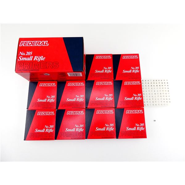 FEDERAL NO. 205 SMALL RIFLE PRIMERS LOT