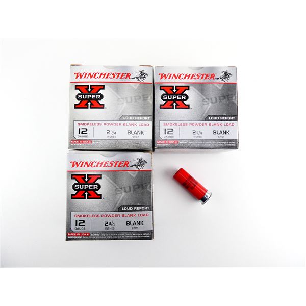 WINCHESTER 12 GAUGE 2 3/4" BLANKS LOT