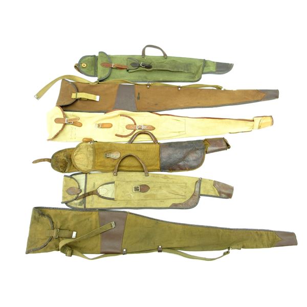 ASSORTED NON-PADDED SLIDE IN RIFLE AND TAKEDOWN GUN CASES LOT