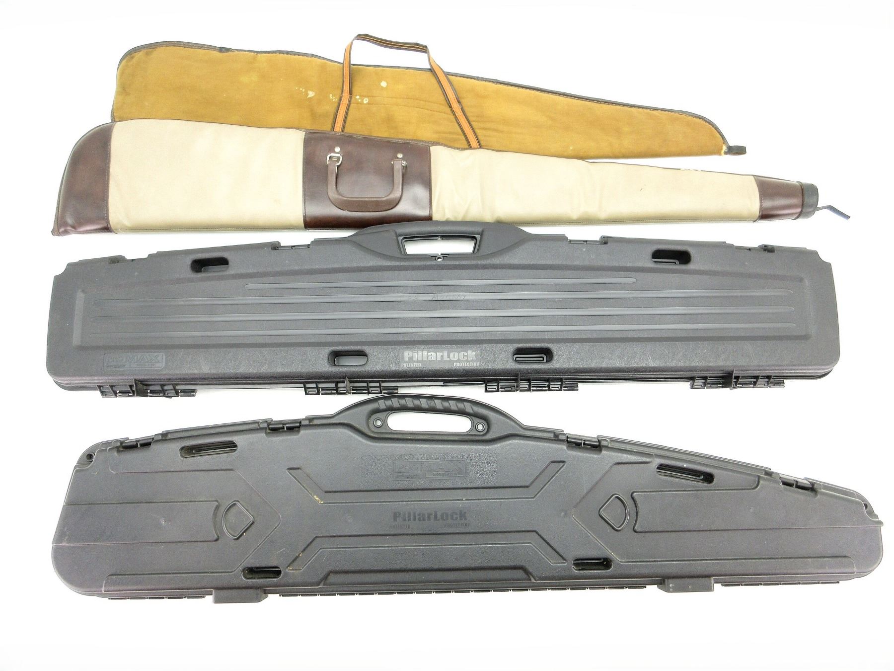 ASSORTED HARD PADDED AND SOFT PADDED RIFLE CASES LOT