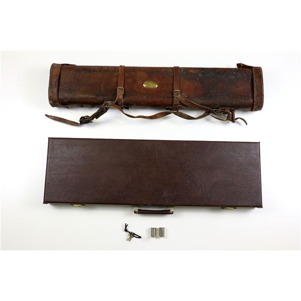 ASSORTED LEATHER TAKEDOWN RIFLE / SHOT GUN CASE LOT