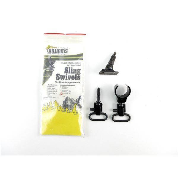 LYMAN 1A TANG SIGHT AND WILLIAMS QD SLING SWIVELS LOT