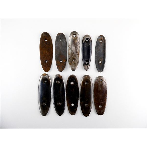 ASSORTED STEEL BUTT PLATE LOT