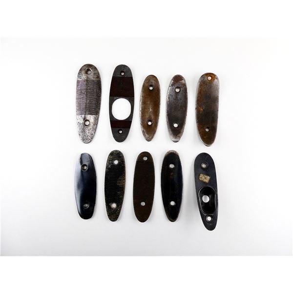 ASSORTED STEEL BUTT PLATE LOT