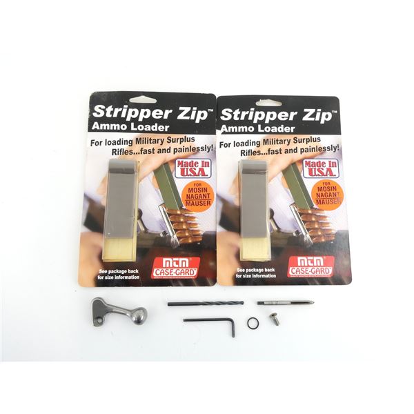 ATI MOSIN NAGANT BOLT KIT AND MTM STRIPPER ZIP AMMO LOADER LOT