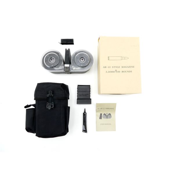 KCI AR-15 5.56MM DOUBLE DRUM RIFLE MAGAZINE