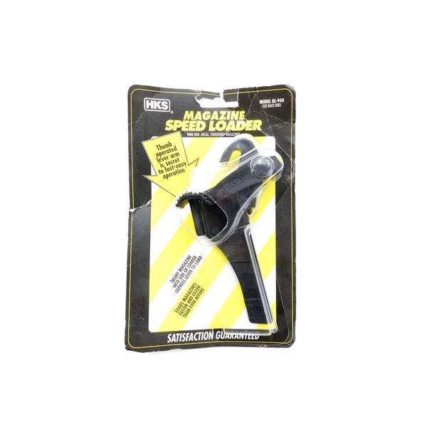 HKS GL-940 BROWNING HP / RUGER P85 / SIG 226 / ETC. 9MM / .40 CAL. MAGAZINE SPEED LOADER