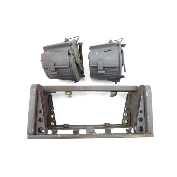 POST-WWII YUGOSLAVIAN MG34/42/53 BASKET CARRIER WITH BASKET DRUMS LOT