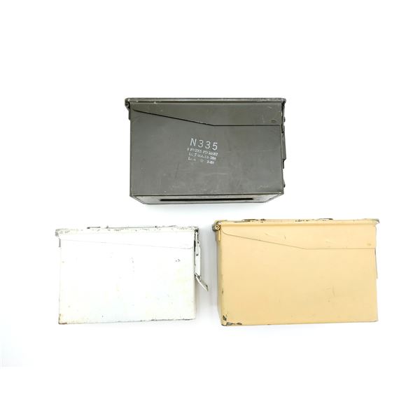 ASSORTED METAL AMMO TINS LOT