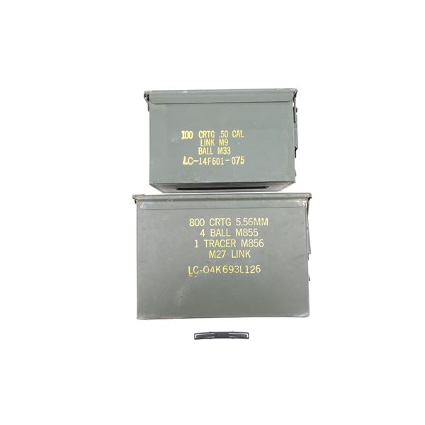 ASSORTED METAL AMMO TINS, ETC. LOT