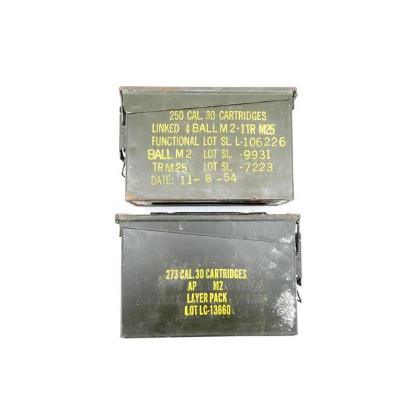 ASSORTED METAL AMMO TINS LOT