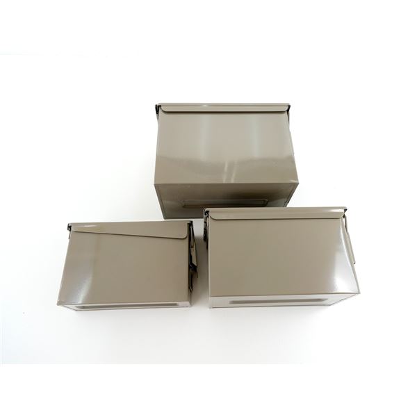 ASSORTED METAL AMMO TINS LOT