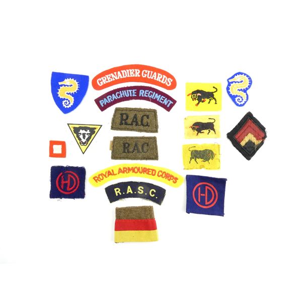 ASSORTED WWII BRITISH MILITARY BADGES LOT