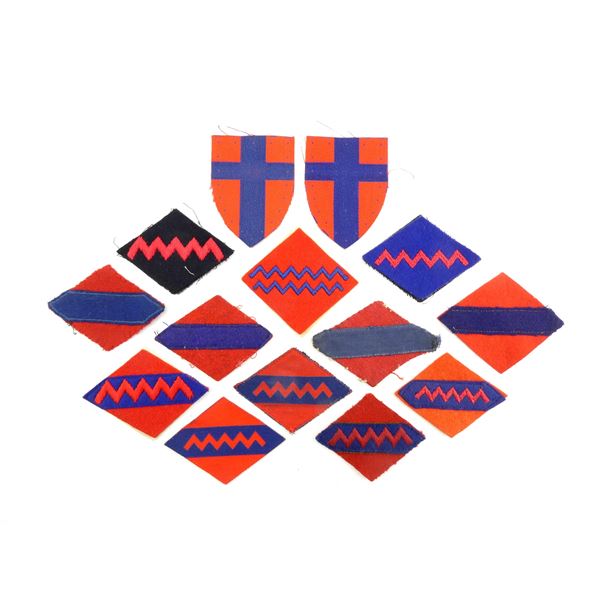 ASSORTED WWII CANADIAN MILITARY FORMATION BADGE LOT