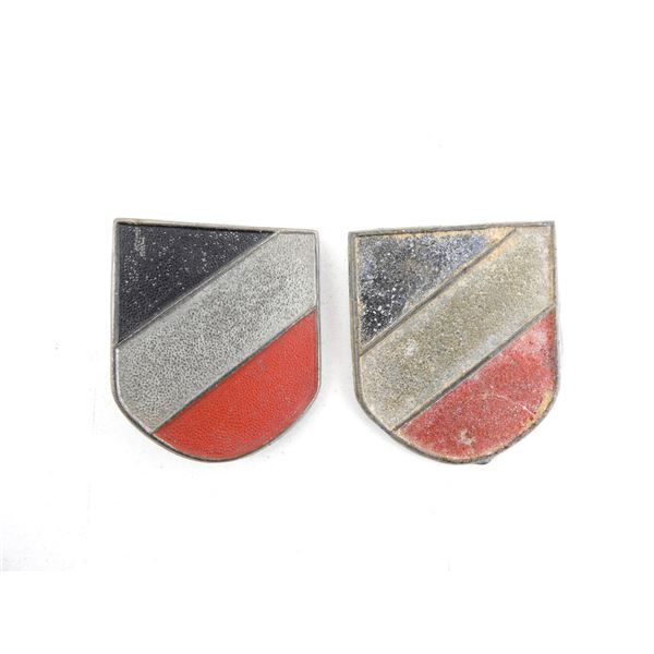 WWII GERMAN HEER TROPICAL TRI-COLOUR AFRIKACORPS SHIELDS