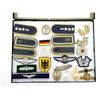 Image 2 : POST-WWII GERMAN BUNDESWEHR SHOULDER BOARDS, BADGES, ETC. IN DISPLAY CASE LOT