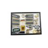 Image 3 : POST-WWII GERMAN BUNDESWEHR SHOULDER BOARDS, BADGES, ETC. IN DISPLAY CASE LOT