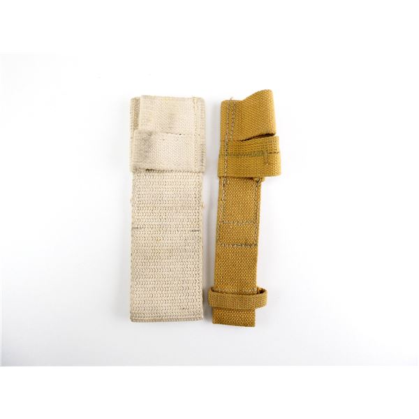 WWII CANADIAN MILITARY P1907 BAYONET FROGS LOT