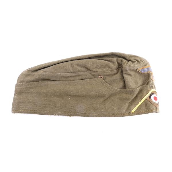 WWII GERMAN TROPICAL AFRIKACORPS WEDGE CAP
