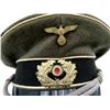 Image 5 : WWII GERMAN OFFICER'S PEAKED CAP