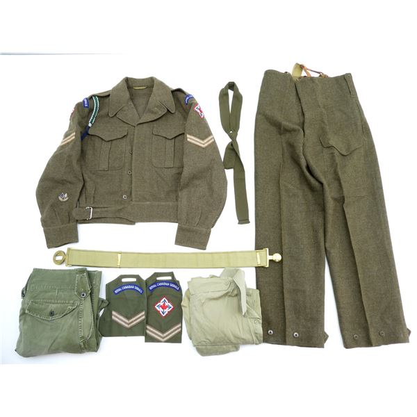 CANADIAN MILITARY UNIFORM LOT