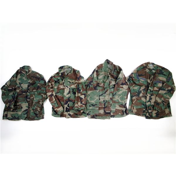U.S. MILITARY HOT WEATHER WOODLAND CAMO COATS LOT