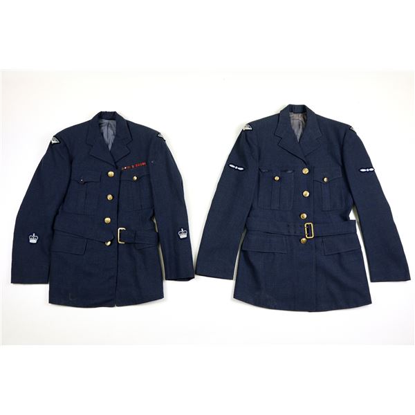 1950'S RCAF WARRANT OFFICER AND LEADING AIRCRAFTSMAN TUNIC LOT