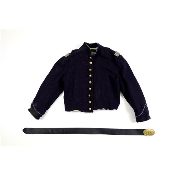 RE-ENACTMENT CIVIL WAR ERA STYLE TUNIC AND BELT LOT