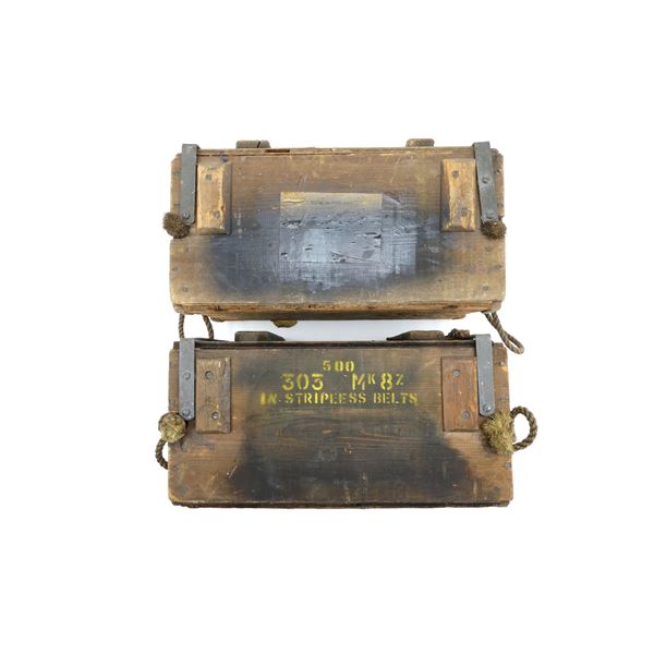 ASSORTED MILITARY WOODEN AMMO CRATE LOT