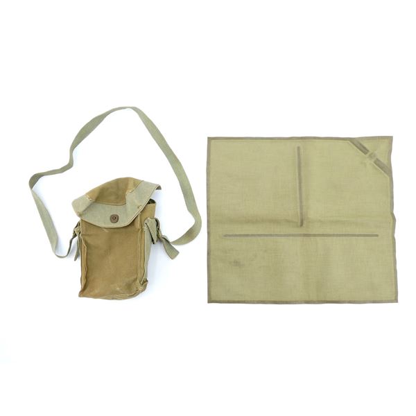 ASSORTED MILITARY LIFE PRESERVER AND MILITARY BAG LOT