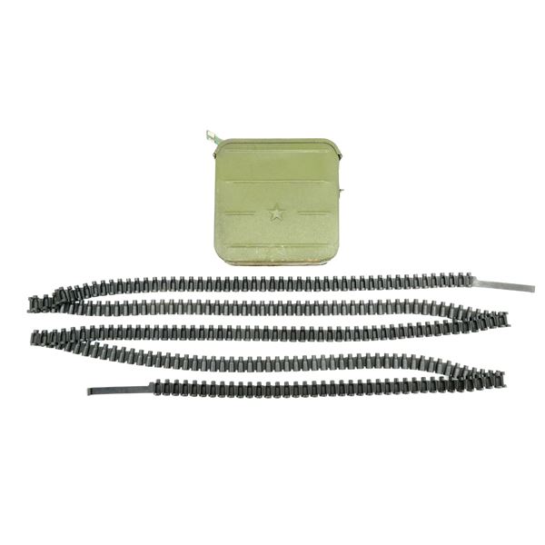 RUSSIAN MAXIM AMMO CAN AND MG BELT LOT