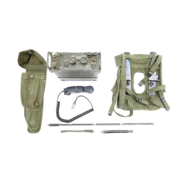 LATE 1960'S U.S. MILITARY PRC-77 RADIO AND ACCESSORIES LOT