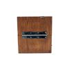 Image 7 : U.S. MILITARY MESSAGE CENTER / MARINE CLOCK WITH WOODEN CASE