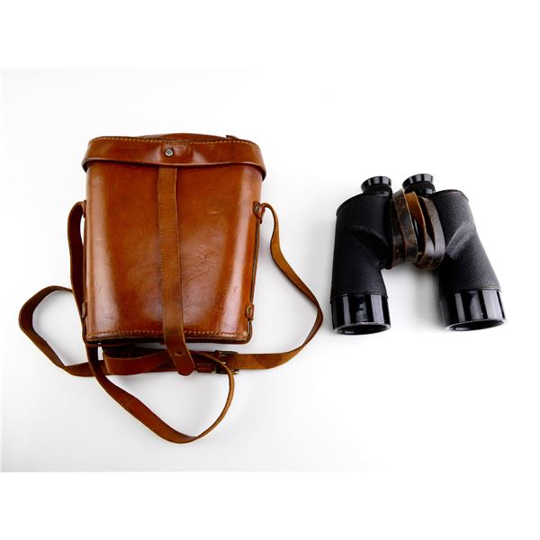 WWII CANADIAN MILITARY / RCAF 7X50 BINOCULARS WITH CASE