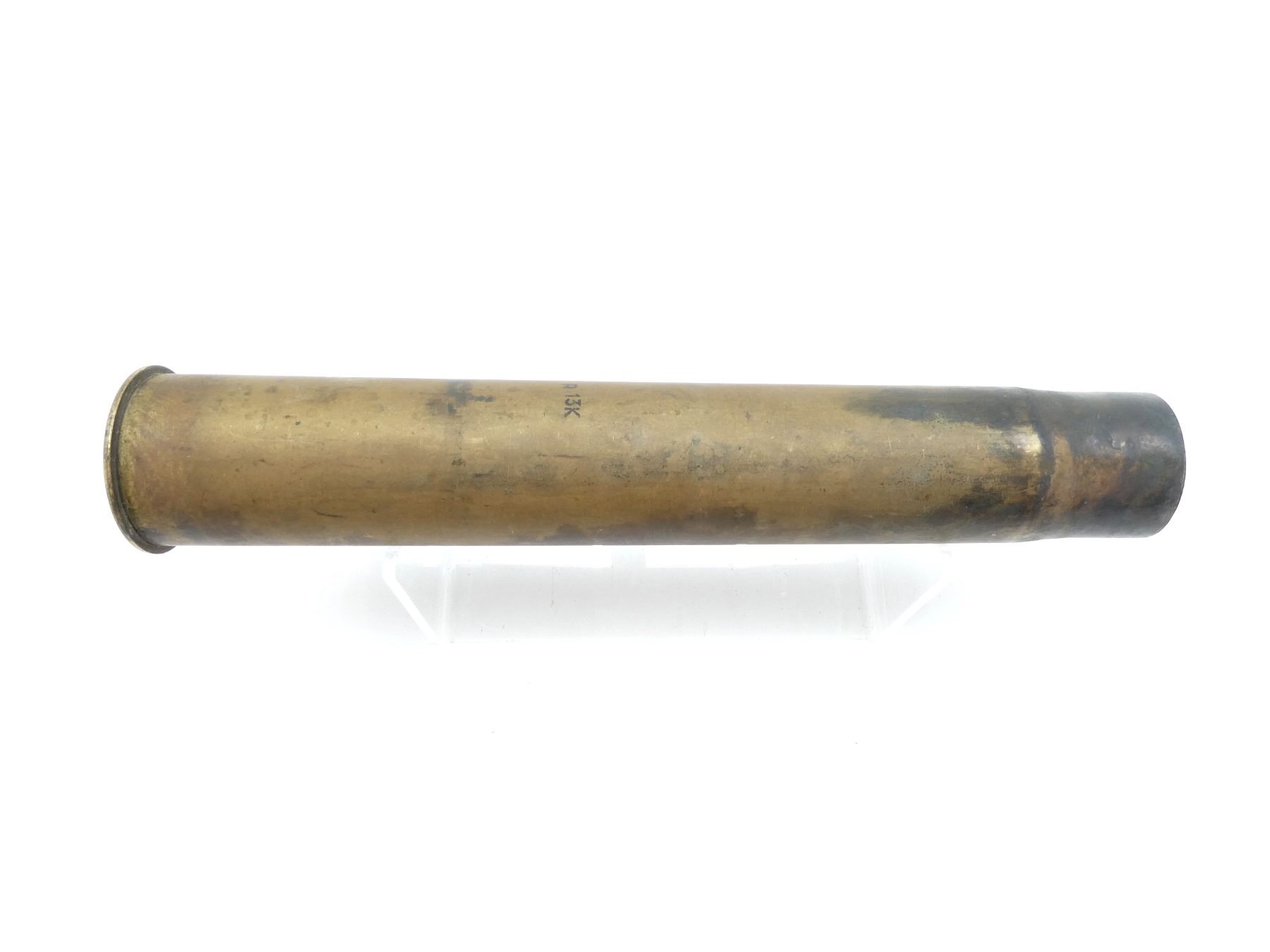 WWII UNKNOWN MILITARY 43X310MM BRASS SHELL CASING