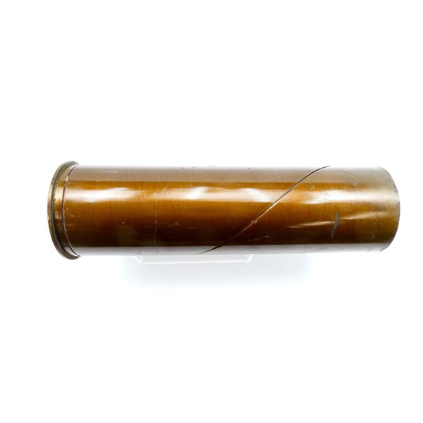 1950'S CANADIAN MILITARY 105MM BRASS CASING