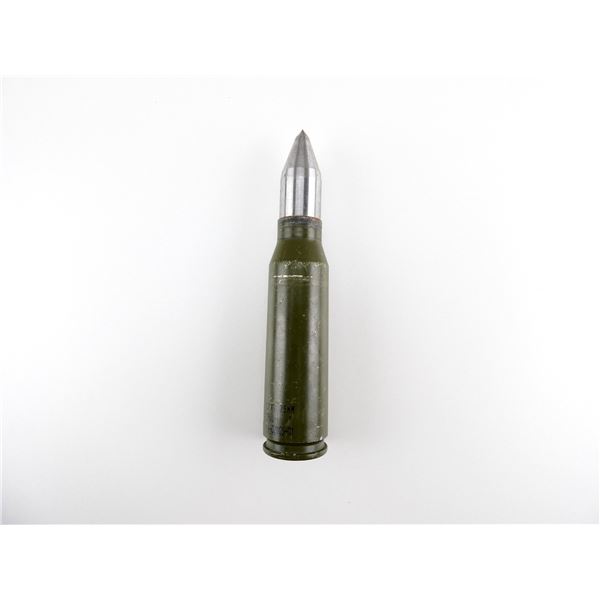 CANADIAN MILITARY 25MM X 137MM BUSHMASTER CANNON ROUND INERT