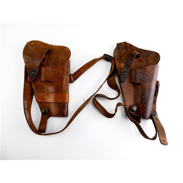 WWII U.S. MILITARY M7 SHOULDER HOLSTER LOT