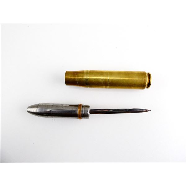 WWII BRITISH 20MM X 110MM CANNON ROUND KNIFE INERT