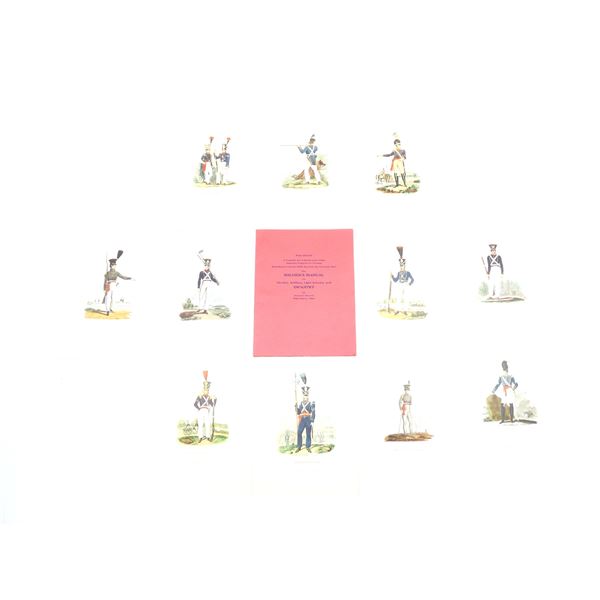 "THE SOLDIERS MANUAL FOR CAVALRY, ARTILLERY, LIGHT INFANTRY AND INFANTRY" PRINT SET