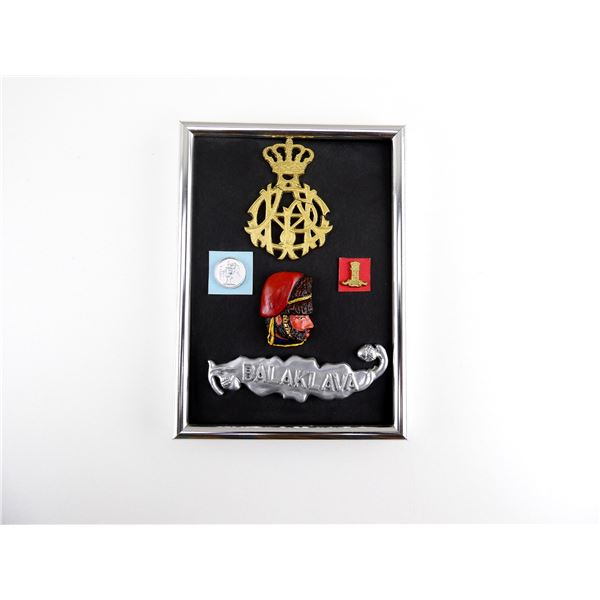 CRIMEAN WAR COMMEMORATIVE FRAMED RESIN CASTINGS