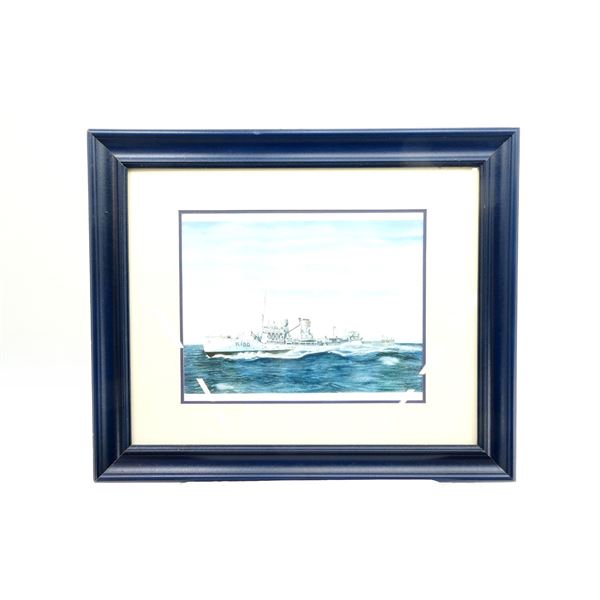 "K180 HMCS COLLINGWOOD, SEPT. 1943" FRAMED PRINT