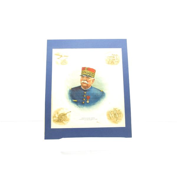 "GENERALISSIME JOFFRE" SILK PRINTED IMAGE