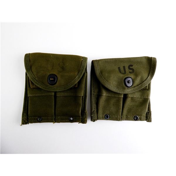 1950'S U.S. MILITARY M1 CARBINE MAGAZINE POUCH LOT